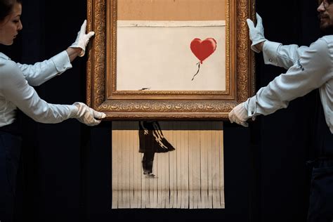 Banksy's Self-Shredded Painting Is Now a New Piece Called Love Is in ...