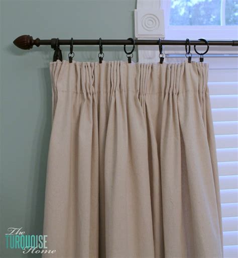 DIY Easy Pleated Curtains {from sloppy to structured} | The Turquoise Home