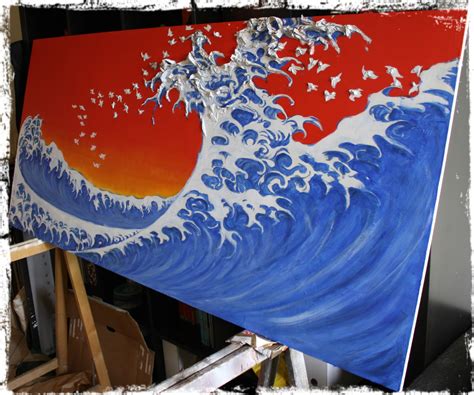 Bea's Sketchbook: Hokusai Wave - My version