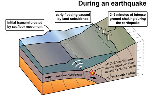 Earthquake Diagram Under The Water That Makes A Tsunami Wave