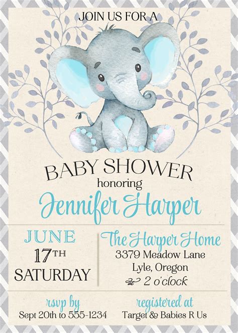 Plantillas Para Invitaciones De Baby Shower