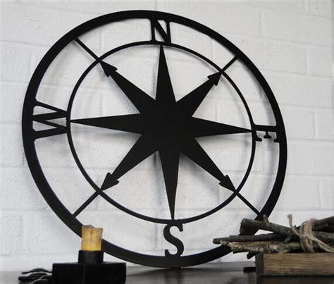 Large Metal Works Compass Rose by GrayVervain on Etsy