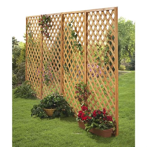 2 Wooden Garden Fence Panels - 131146, Patio Furniture at Sportsman's Guide