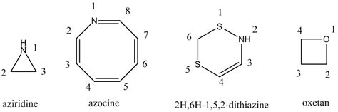 Nomenclature of Heterocycles - Pharmanotes