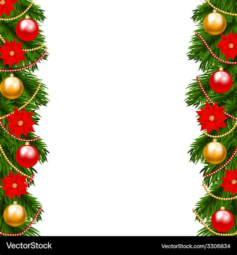 Christmas garland Royalty Free Vector Image - VectorStock