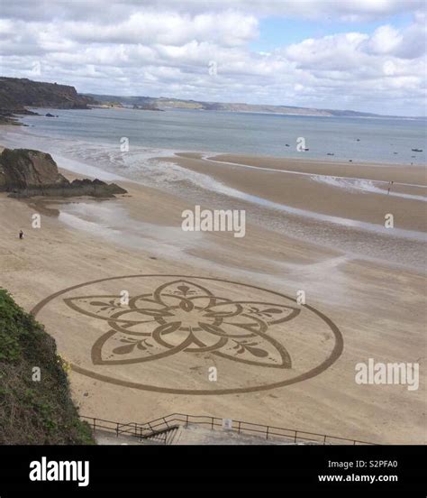 Beach Sand Art Stock Photo - Alamy