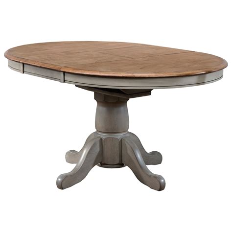 Winners Only Barnwell 42" Pedestal Table with 15" Butterfly Leaf ...