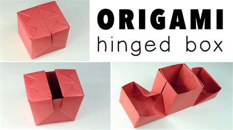 Origami Hinged Gift Box Tutorial