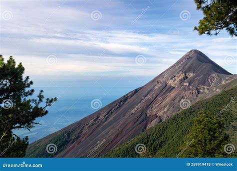 Sunrise Over a Mountain Range from Acatenango Volcano, Antigua ...