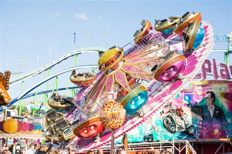 Fairground Rides at the Oktoberfest in Munich Editorial Photo - Image ...