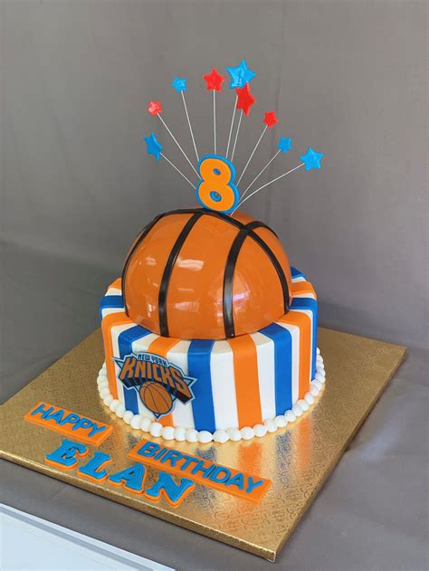 New York Knicks 2D Basketball Cake — Skazka Cakes