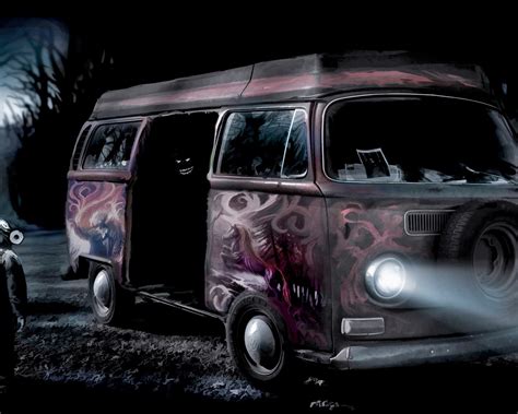 Wallpaper Bus, lights, night, art painting 1920x1200 Picture, Image