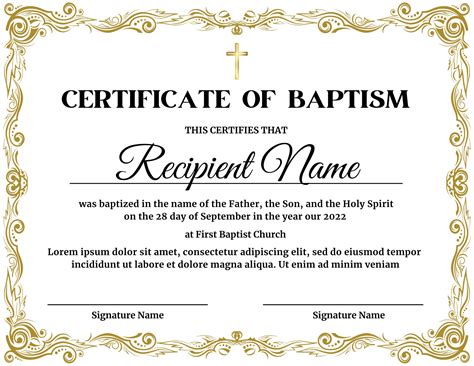 Baptism Certificate Catholic - prntbl.concejomunicipaldechinu.gov.co