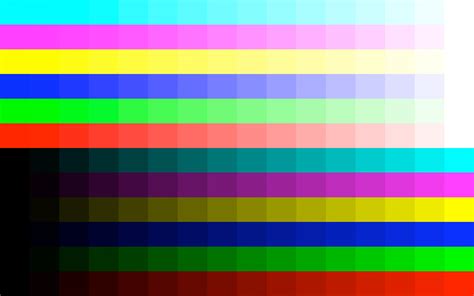 Monitor Color Test Pattern