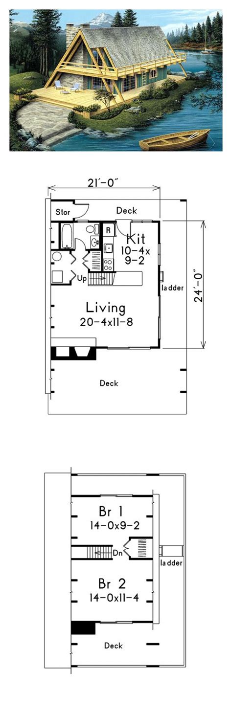 3 Bedroom A Frame House Plans - Union Park Dining Room