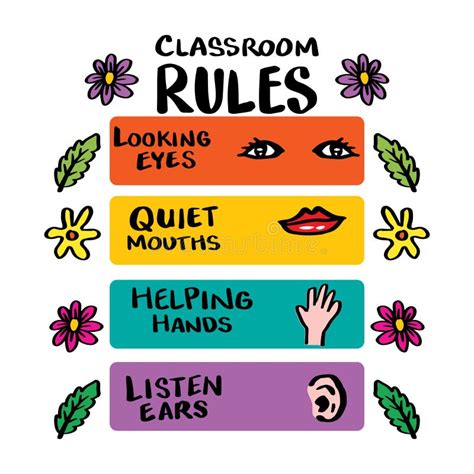 Classroom Rules Stock Illustrations – 505 Classroom Rules Stock ...