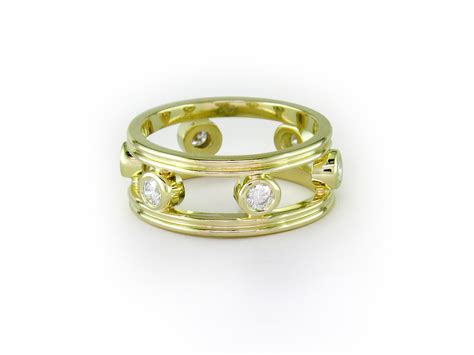 DIAMOND FLOATING RING – Ruth Taubman Jewelry Design