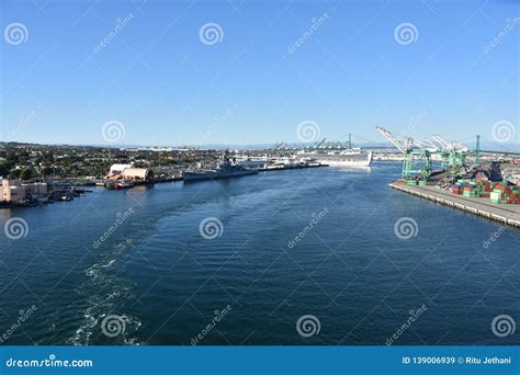 Port of San Pedro in Los Angeles, California Editorial Stock Image ...