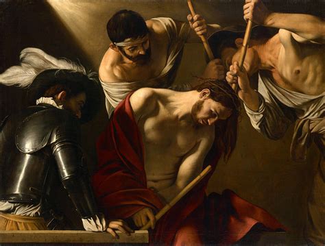 The Crowning with Thorns Painting by Caravaggio - Pixels