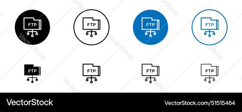 Ftp icon Royalty Free Vector Image - VectorStock