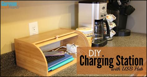 DIY Charging Station Organizer (with USB Hub) - German Pearls