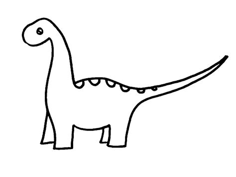 Free Cute Dinosaur Clipart Black And White, Download Free Cute Dinosaur ...