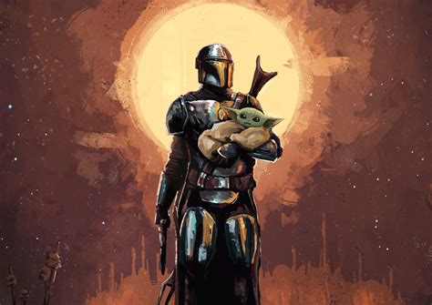 The Mandalorian Art Wallpapers - Top Free The Mandalorian Art ...