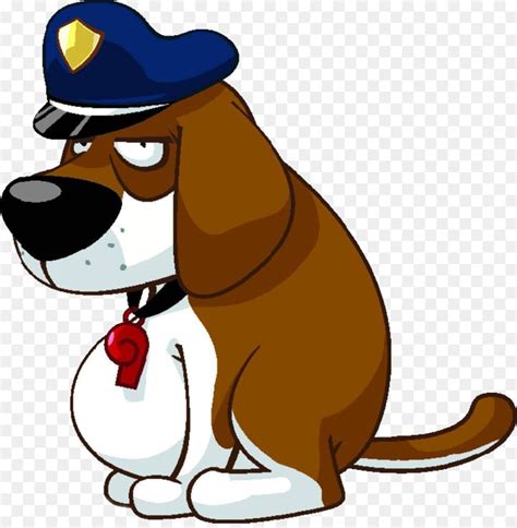 Police Officer Dog Cartoon