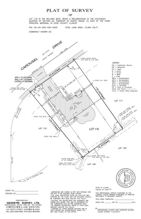 Plat Maps Land Survey Symbols