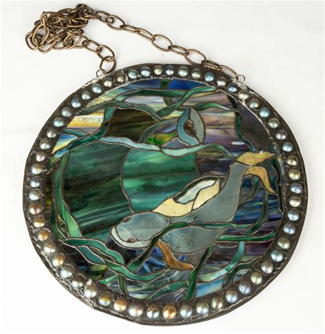 Tiffany Style Leaded Glass Window | Cottone Auctions