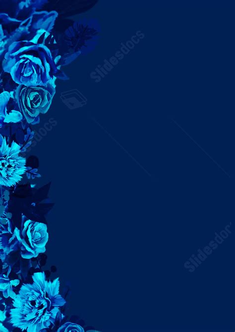 Romantic Blue Rose Wallpaper With A Simple Fashion Twist Page Border ...