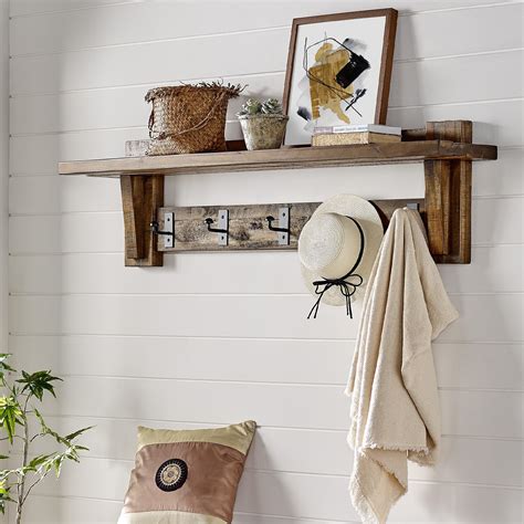 entryway shelf with hooks - Small Living Room Decorating Ideas to Make ...