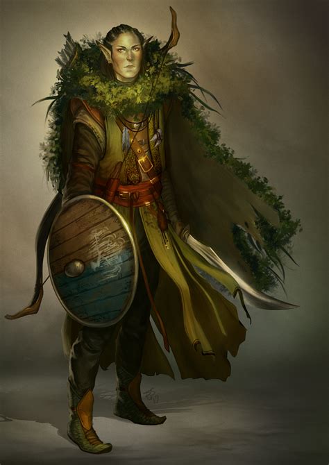 [OC][ART] Elf Druid : r/DnD