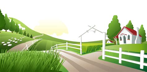 Nature Landscape Vector Road Png Download 25011238 Free