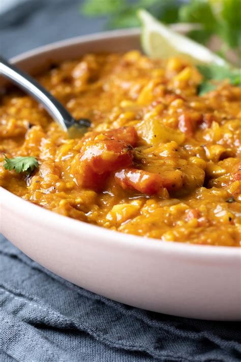 EASY Instant Pot Red Lentil Curry - My Quiet Kitchen