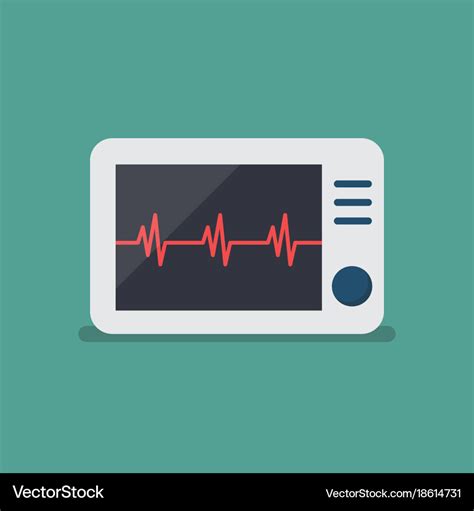 Heart rate monitor Royalty Free Vector Image - VectorStock