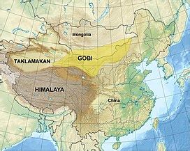 Map Of China Gobi Desert - Sada Wilona