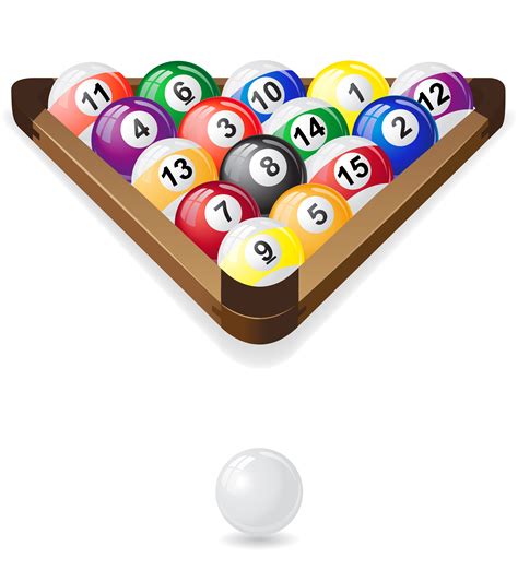 billiards balls vector illustration 489555 Vector Art at Vecteezy