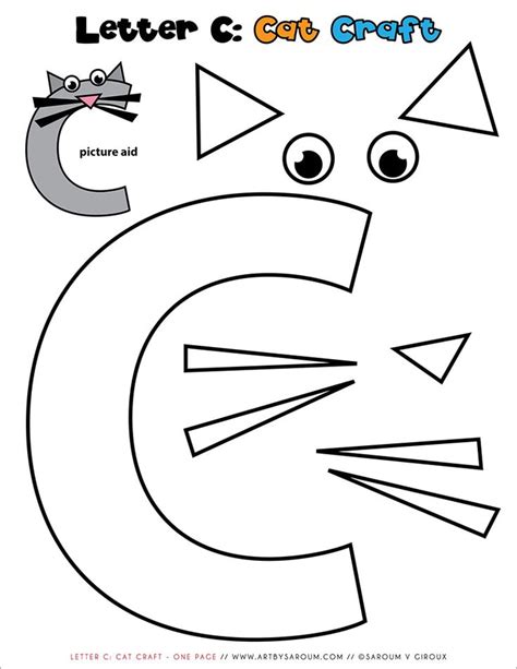 the letter c is for cat craft