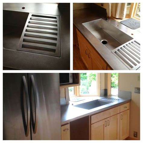 Stainless countertops just installed :) | Stainless countertops, House ...