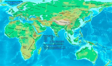 World map 300 BC - World History Maps