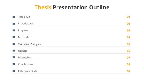 Table of Contents Professional Thesis PPT - SlideModel