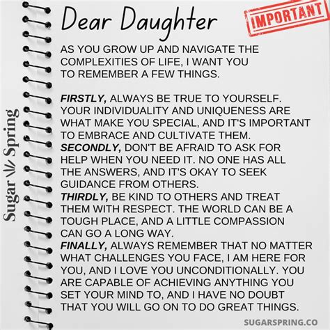 Dear Daughter ️ | Love my daughter quotes, Mom life quotes, Daughter ...