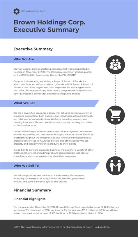 Summary Outline Template