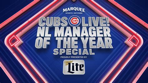 Cubs Live! NL Manager of the Year Special | Marquee Sports Network ...