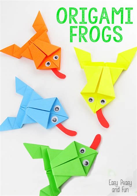 Origami Frogs Tutorial - Origami for Kids - Easy Peasy and Fun