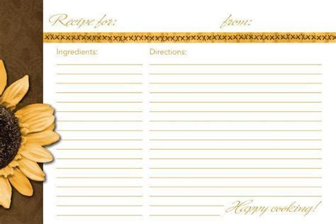 Free Editable Recipe Card Templates For Microsoft Word - FREE DOWNLOAD