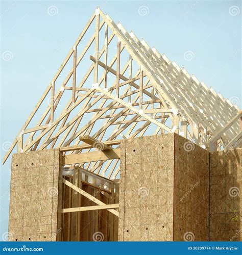 Roof Framing Residential House Construction Stock Images - Image: 30209774