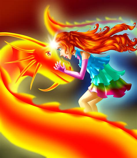 Bloom and the Dragon - The Winx Club Fairies Fan Art (36901452) - Fanpop