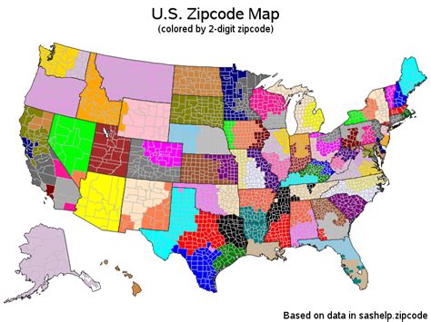 Usa Digit Zip Code Map State Boundaries Map | Hot Sex Picture